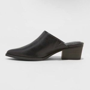 Target - Tobi Heeled Mules - Universal Thread - Black - 8